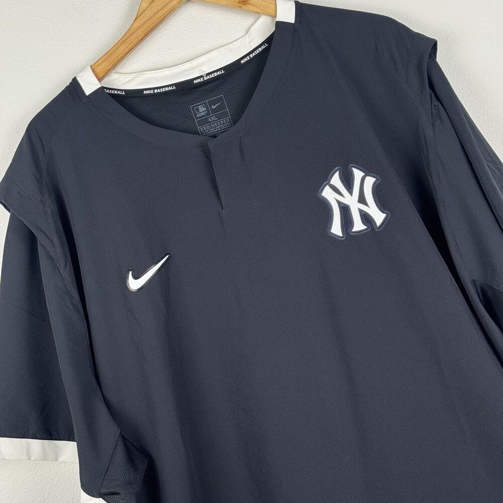 Nike MLB New York Yankees Baseball Pullover Jersey NKAV550433-50885 Men’s Sz 4XL